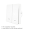 Выключатель (двухклавишный) Moes ZigBee Smart Switch белый модели ZS-EUB - фото 13753299