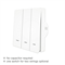 Выключатель (трехклавишный) Moes ZigBee Smart Switch белый модели ZS-EUB - фото 13753300