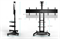 ONKRON мобильная стойка для двух ТВ 40"-65", макс 105.9кг, чёрная TS1881DV - фото 13755131
