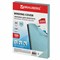 Обложки картонные для переплета, А4, КОМПЛЕКТ 100 шт., тиснение под кожу, 230 г/м2, голубые, BRAUBERG, 530952 - фото 13764448