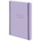 Ежедневник недатированный с резинкой А5 145х203 мм, BRAUBERG, твердый, 160 л., "Minimal", сиреневый, 116300 - фото 13770321