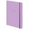 Блокнот с резинкой в клетку 96 л., А5 145х203 мм, твердая обложка, BRAUBERG, "Minimal", сиреневый, 116322 - фото 13770343