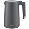 Чайник электрический с двойными стенками SONNEN KT-8719G, 1,5 л, 2200 Вт, графитовый, 454693 - фото 13770372