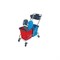 Двухведерная уборочная тележка Uctem-Plas CK753 - фото 14277119