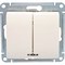 Двухклавишный механизм выключателя Systeme Electric Glossa - фото 14745118