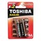 Алкалиновый элемент питания Toshiba LR6 RED 6/card - фото 14753045
