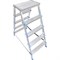 Двусторонняя алюминиевая стремянка LadderBel STR2-AL-5EP - фото 14772259