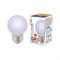 Декоративная светодиодная лампа Volpe LED-G45-1W/RGB/E27/FR/С - фото 14773400