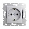 Розетка Vesta Electric Silver - фото 14796237