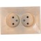 Двухместная розетка Generica РС12-2-ККм КВАРТА - фото 14797464