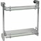 Стеклянная двухъярусная полка Solinne Mirror B-82711-2 - фото 14810400