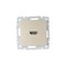 Hdmi-розетка IEK Brite рhdmi-0-брш - фото 14810757