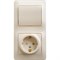 Розетка и выключатель Systeme Electric Glossa - фото 14816529
