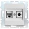 Двойная розетка для сетевого кабеля LAN + TV Vesta Electric Roma - фото 14825582