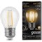 Лампа GAUSS LED Filament Globe E27 5W 2700K - фото 14829785