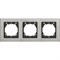 Трехместная рамка Vesta Electric Exclusive Silver Metallic - фото 14835924