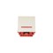 Одноклавишный двухконтактный выключатель LANMASTER LAN-EC45x45-SL11-WH - фото 14851737