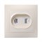 Двухместная компьютерная и телефонная розетка Generica КВАРТА - фото 14880731