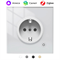 Розетка Moes Zigbee Smart Wall Socket белый модели ZK-EU - фото 14921905