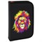 Пенал BRAUBERG с наполнением, 1 отделение, 1 откидная планка, 24 предмета, 21х14 см, "Colorful lion", 270725 - фото 14924600