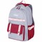 Рюкзак HEIKKI GOODLY (ХЕЙКИ) универсальный, 2 отделения, отделение для ноутбука, серый/красный, 46x33x18 см, 273869 - фото 14927458
