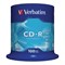 Диски CD-R VERBATIM 700 Mb 52х Cake Box (упаковка на шпиле), КОМПЛЕКТ 100 шт., 43411 - фото 14927575
