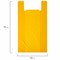 Пакет "майка" КОМПЛЕКТ 100 штук, 38+20х70, ПНД желтый, 25 мкм, LAIMA, 700791 - фото 14968284