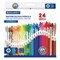 Карандаши цветные акварельные BRAUBERG 24 цвета с КИСТЬЮ, шестигранные, грифель 3 мм, натуральное дерево, 181849 - фото 14988860