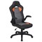Кресло компьютерное BRABIX "Skill GM-005", откидные подлокотники, экокожа, черное/оранжевое, 532495 - фото 15001577