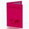 Обложка для паспорта "Passport map", экокожа soft-touch, малиновая, STAFF, 238761 - фото 15025188