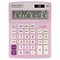 Калькулятор настольный BRAUBERG EXTRA PASTEL-12-PR (206x155 мм), 12 разрядов, двойное питание, СИРЕНЕВЫЙ, 250489 - фото 15055856