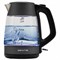 Чайник POLARIS PWK 1760CGL, 1,7 л, 1850-2150 Вт, закрытый нагревательный элемент, стекло, графитовый, 37418 - фото 15058095