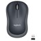 Мышь беспроводная LOGITECH M185, 2 кнопки + 1 колесо-кнопка, оптическая, черно-серая, 910-002238 - фото 15058276