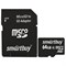 Карта памяти micro SDXC, 64 GB, SMARTBUY, 10 Мб/сек. (class 10), с адаптером, SB64GBSDCL10-01 - фото 15058304