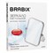 Зеркало настольное BRABIX, 19х16 см, двустороннее, с увеличением, прозрачная рамка, 607423 - фото 15059356