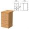 Тумба приставная "Монолит", 400х600х750 мм, цвет бук бавария (КОМПЛЕКТ) - фото 15061033