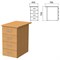 Тумба приставная "Монолит", 450х700х750 мм, цвет бук бавария (КОМПЛЕКТ) - фото 15061039