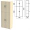 Шкаф закрытый "Канц", 700х350х1830 мм, цвет дуб молочный (КОМПЛЕКТ) - фото 15061173