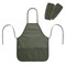 Фартук с нарукавниками для уроков труда ПИФАГОР, 3 кармана, стандартный размер, 44x55 см, хаки, 273756 - фото 15083418
