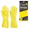 Перчатки МНОГОРАЗОВЫЕ латексные AVIORA, хлопчатобумажное напыление, размер 8-9, L (большой), желтые, вес 36 г, 402-568 - фото 15089069