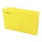 Подвесные папки A4/Foolscap (404х240 мм) до 80 л., КОМПЛЕКТ 10 шт., желтые, картон, STAFF, 270935 - фото 15106117