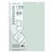 Тетрадь обложка пластик, А4 80 л., гребень мягкий, вырубка для ручки, клетка, BRAUBERG, светло-зеленый, 405373 - фото 15150895