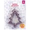 Набор вырубок для печенья новогодний 3 шт., "Елочки", нержавеющая сталь, рецепт, ЗОЛОТАЯ СКАЗКА, 592494 - фото 15155625