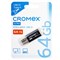 Флеш-диск 64 GB, CROMEX (КРОМЕКС) Ultra USB 3.1, металлический корпус, черный, 514164 - фото 15166782
