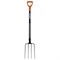 Вилы садовые стальные 22х30 см, ОБЩАЯ ДЛИНА 120 см, черенок сталь, V-ручка, RABBITEX (РАББИТЕКС) "STRONG METAL", 700490 - фото 15168396