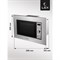 Встраиваемая микроволновая печь LEX bimo 20.05 inox - фото 15187477