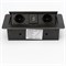 Встраиваемая выдвижная розетка для столешницы с usb Inrior TORO-88-20 - фото 15202487