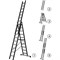 Трехсекционная лестница Zarges 49308 - фото 15255716