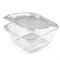 Одноразовый контейнер квадратный 500 мл, С КРЫШКОЙ ЮП-РКСП, КОМПЛЕКТ 400 шт., прозрачный ПЭТ, ЮПЛАСТ, ЮУПМ6132 - фото 15280314