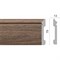 Ударопрочный влагостойкий напольный плинтус Decor-Dizayn 005-92SH - фото 15786184